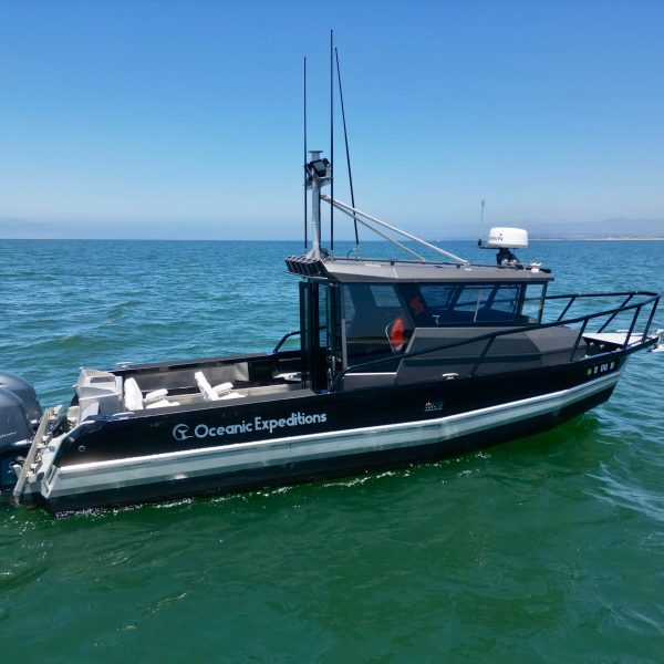 a small boat in a body of water